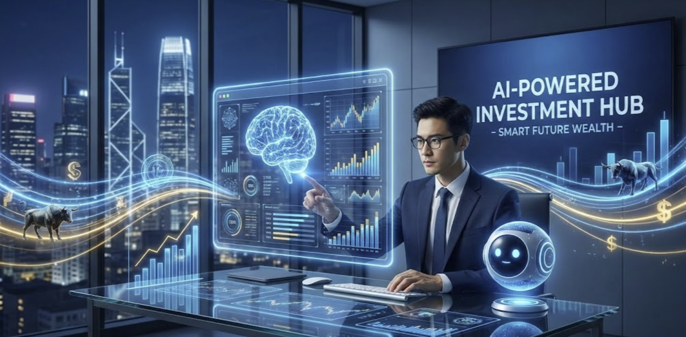 Yapay zeka destekli yatırım ekranı